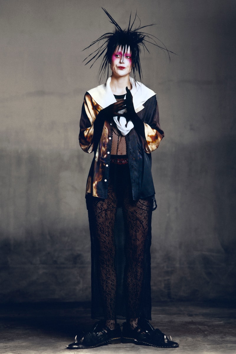 Charles Jeffrey LOVERBOY Fall/Winter 2021 Collection "Gloom" Scottish-London Based Emerging Designer Runway Fashion Week FW21 Genderless Androgynous Clothing Garments Accessories Paint Vintage Reworked Experimental 