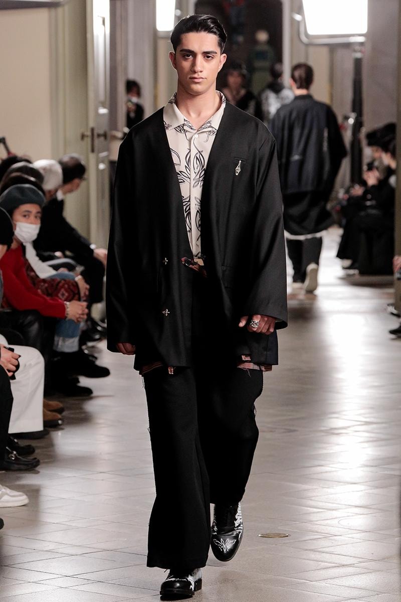 Children of the Discordance Fall/Winter 2021 Runway collection show fw21 face aj collaboration africa japan rakuten tokyo fashion week patchwork bandanna recouture