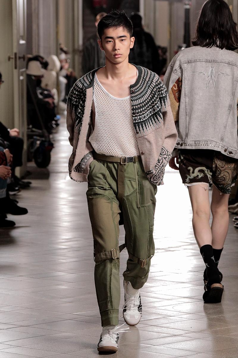 Children of the Discordance Fall/Winter 2021 Runway collection show fw21 face aj collaboration africa japan rakuten tokyo fashion week patchwork bandanna recouture