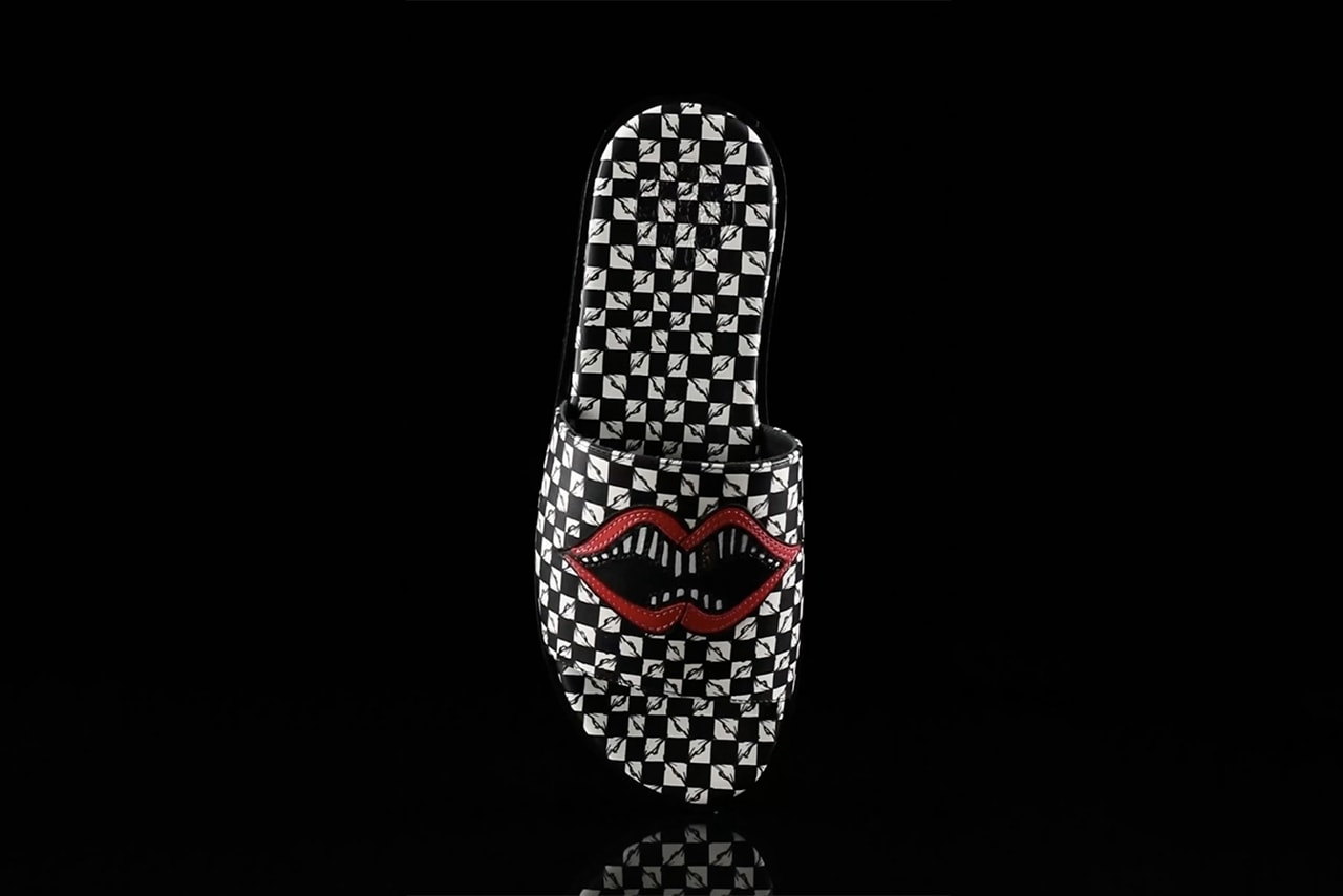 Chrome Hearts Checkered Chomper Slides slippers sandals footwear spring summer 2021 collection menswear streetwear info