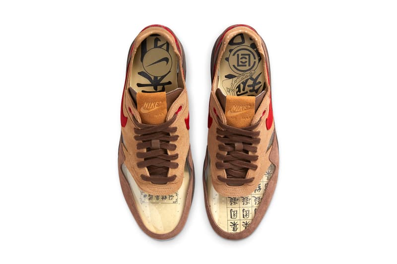 clot edison chen kevin poon nike sportswear air max 1 kod cha tea reflexology brown red tan clear see through dd1870 200 official release date info photos price store list buying guide