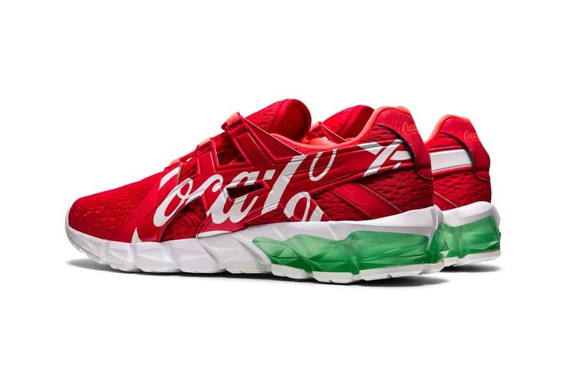 coca cola asics gel quantum 90 tokyo olympics red white green 1023A062 600 official release date info photos price store list buying guide