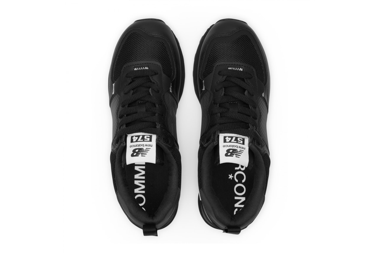 comme des garcons homme new balance 574 black white official release date info photos price store list buying guide