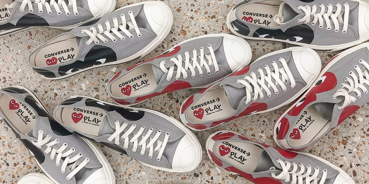 converse jack purcell x comme des garcons play