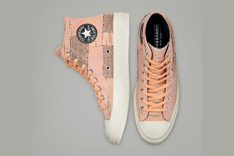 converse chuck 70 hi twill light gray egret 170059C peach sheer lilac 170058C release info store list buying guide photos price one star jacquard slub cotton 