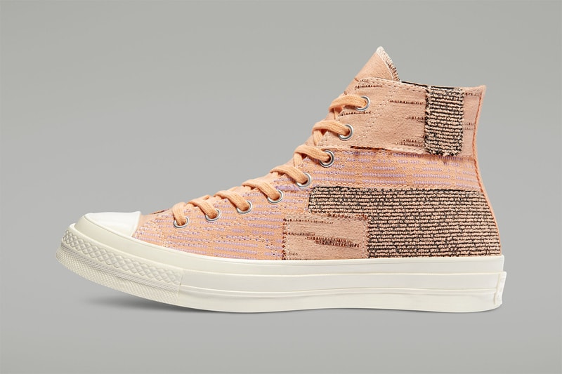 converse chuck 70 hi twill light gray egret 170059C peach sheer lilac 170058C release info store list buying guide photos price one star jacquard slub cotton 