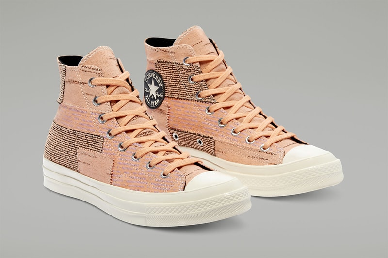 converse chuck 70 hi twill light gray egret 170059C peach sheer lilac 170058C release info store list buying guide photos price one star jacquard slub cotton 