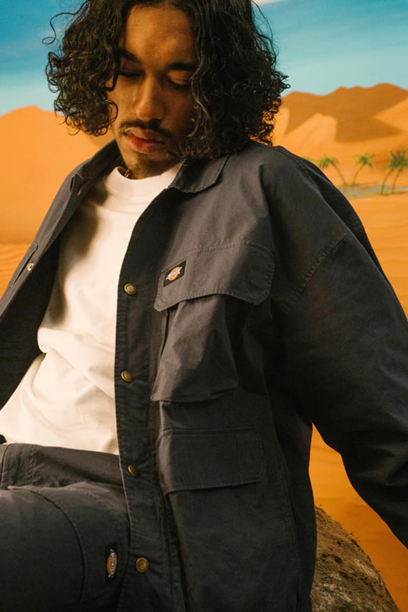 Dickies Life "Desert Expedition" Collection Info workwear camo tiger print release 