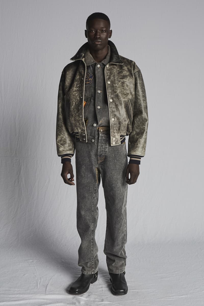 "Diesel x Diesel" fake smiles Archival Collection Lookbook  glenn martens menswear womenswear denim jacket jeans vintage