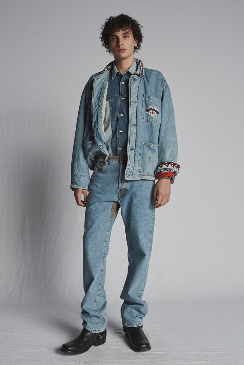 "Diesel x Diesel" fake smiles Archival Collection Lookbook  glenn martens menswear womenswear denim jacket jeans vintage