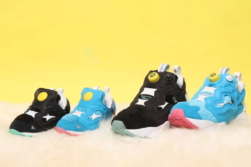 Doraemon atmos reebok instapump fury mens kids blue white red black green official release date info photos price store list buying guide gv7287 gv7288 