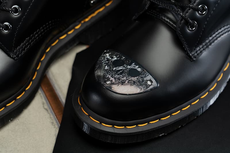 king nerd engraving dr martens 1460 1461 details metal black smooth leather boot shoe release information