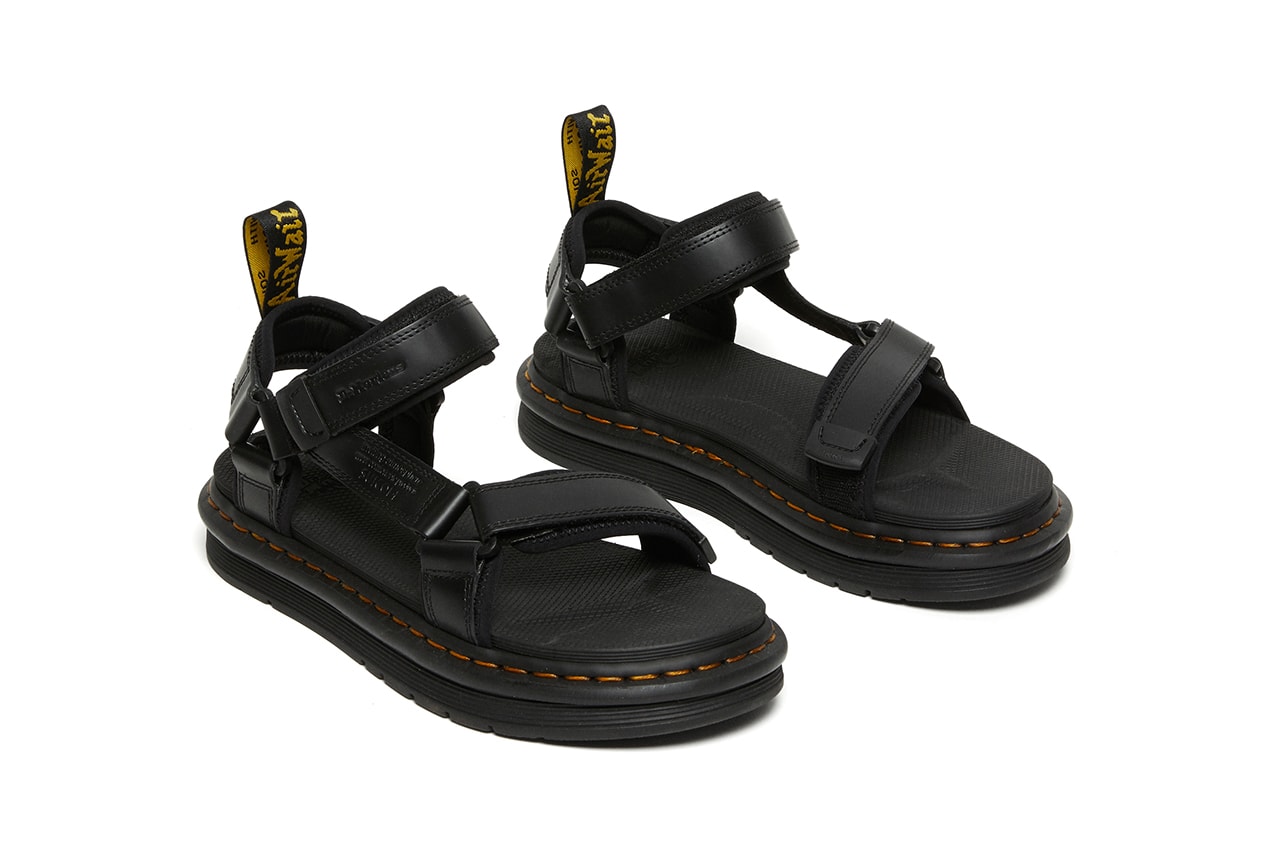 suicoke dr martens depa boak collaborations black leather lorsan release information details sandals buy cop purchase