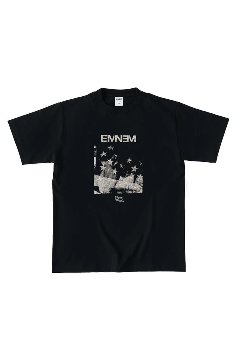 BY-WEAR ESSENTIALS "Eminem" Vintage Collection japan remake reissue graphic tee shirt hoodie sweater slim shady marshall mathers lp revival cover album art