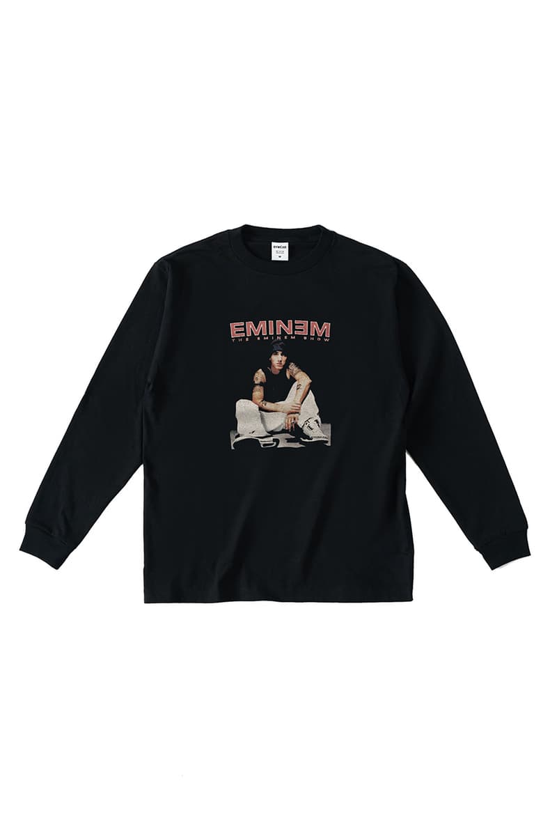 BY-WEAR ESSENTIALS "Eminem" Vintage Collection japan remake reissue graphic tee shirt hoodie sweater slim shady marshall mathers lp revival cover album art