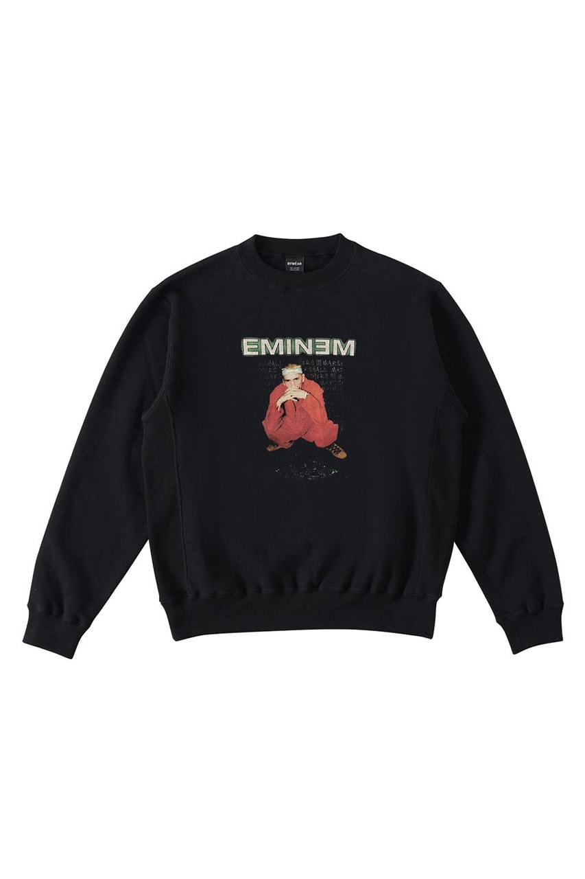 BY-WEAR ESSENTIALS "Eminem" Vintage Collection japan remake reissue graphic tee shirt hoodie sweater slim shady marshall mathers lp revival cover album art
