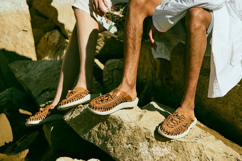 Engineered Garments x Keen Uneek Slide SS21 collaboration premium leather spring summer 2021 nepenthes sandal release date info buy nepenthes 