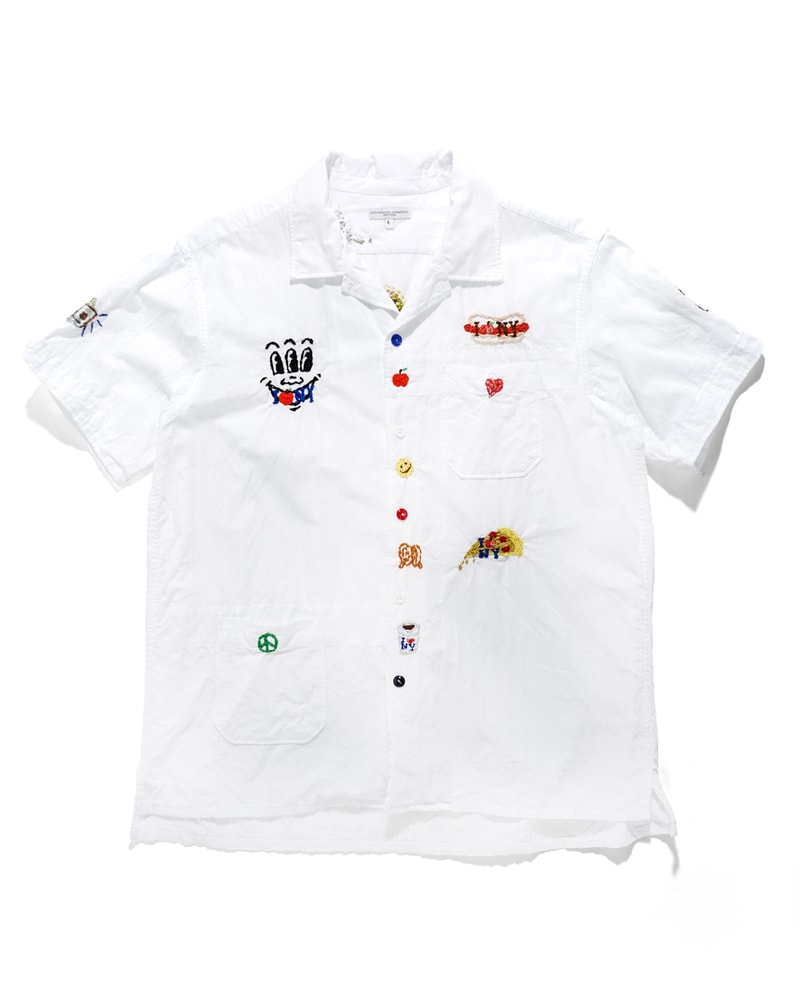 Engineered Garments x Otakara NYC at NEPENTHES NY pop up collaboration embroidery workaday collection stitch remake