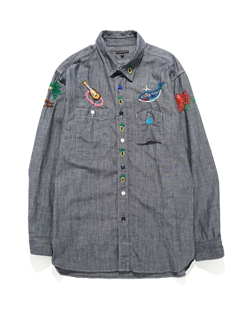 Engineered Garments x Otakara NYC at NEPENTHES NY pop up collaboration embroidery workaday collection stitch remake