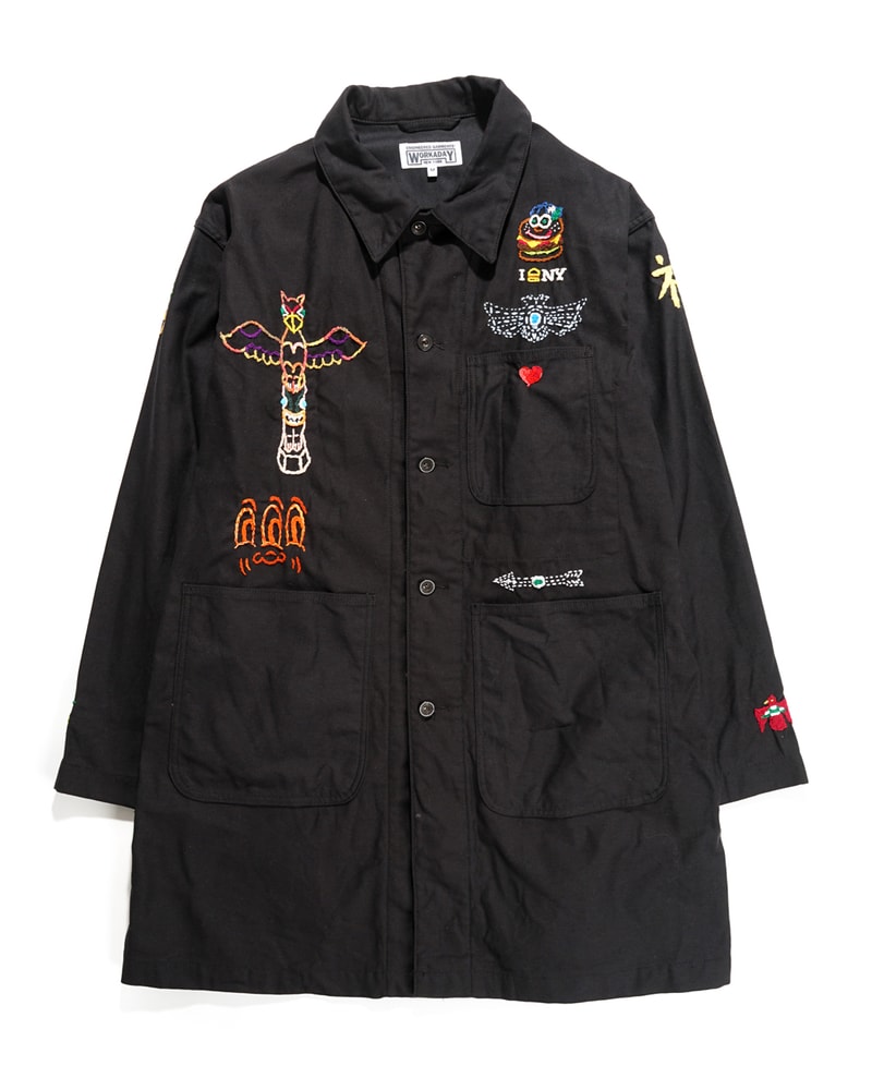 Engineered Garments x Otakara NYC at NEPENTHES NY pop up collaboration embroidery workaday collection stitch remake