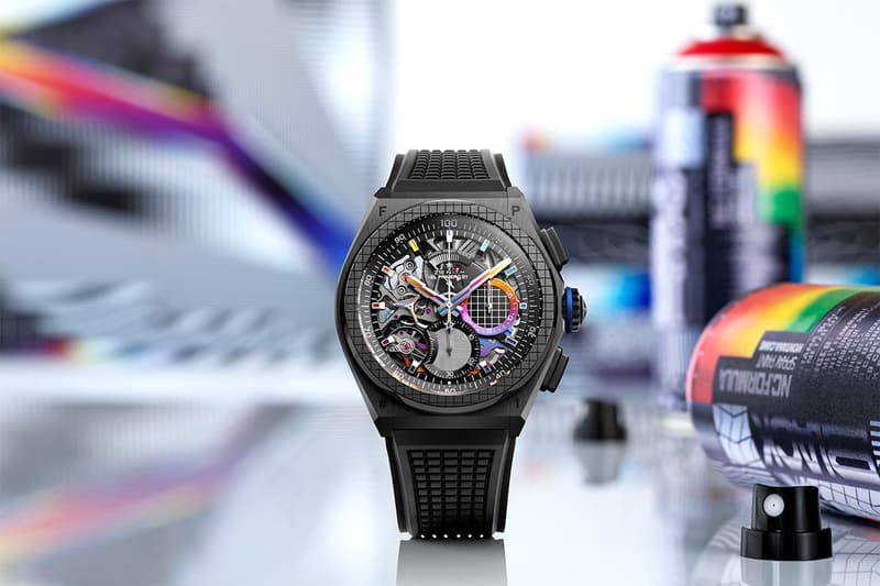 Felipe Pantone Zenith DEFY 21 watch watches art exclusive limited swiss horology timepiece artist contemporary art sculpture optical illusion innovation spanish 