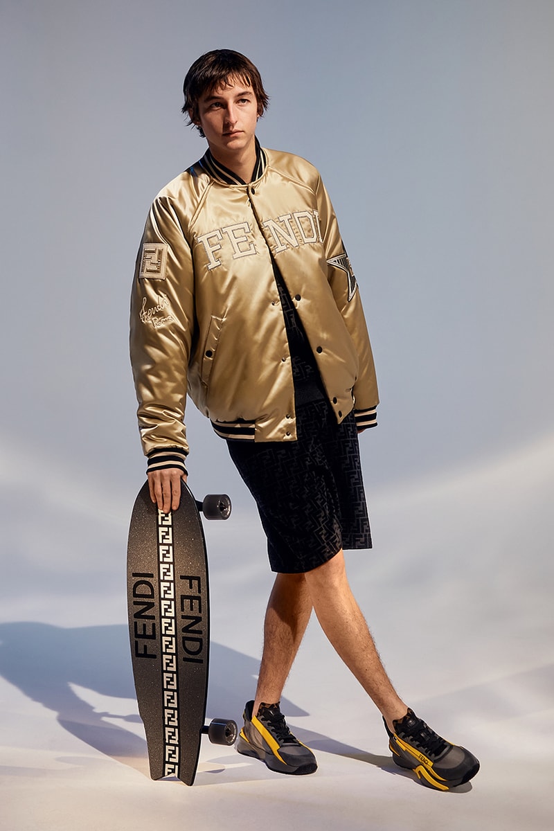 Fendi Active Menswear Collection Spring/Summer 2021 lookbook ss21 flow sneaker longboard jacket 