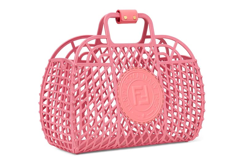 Fendi Recycled Plastic BASKET Handbag Release 1990s nostalgia shopping basket 