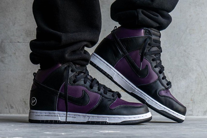 fragment design hiroshi fujiwara nike sportswear dunk high beijing black purple wine DJ0382 600 official release date info photos price store list buying guide