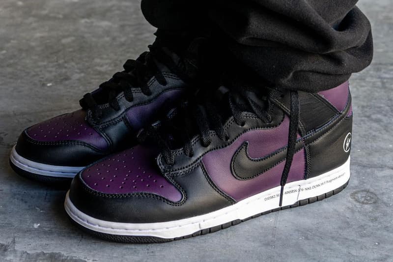 fragment design hiroshi fujiwara nike sportswear dunk high beijing black purple wine DJ0382 600 official release date info photos price store list buying guide