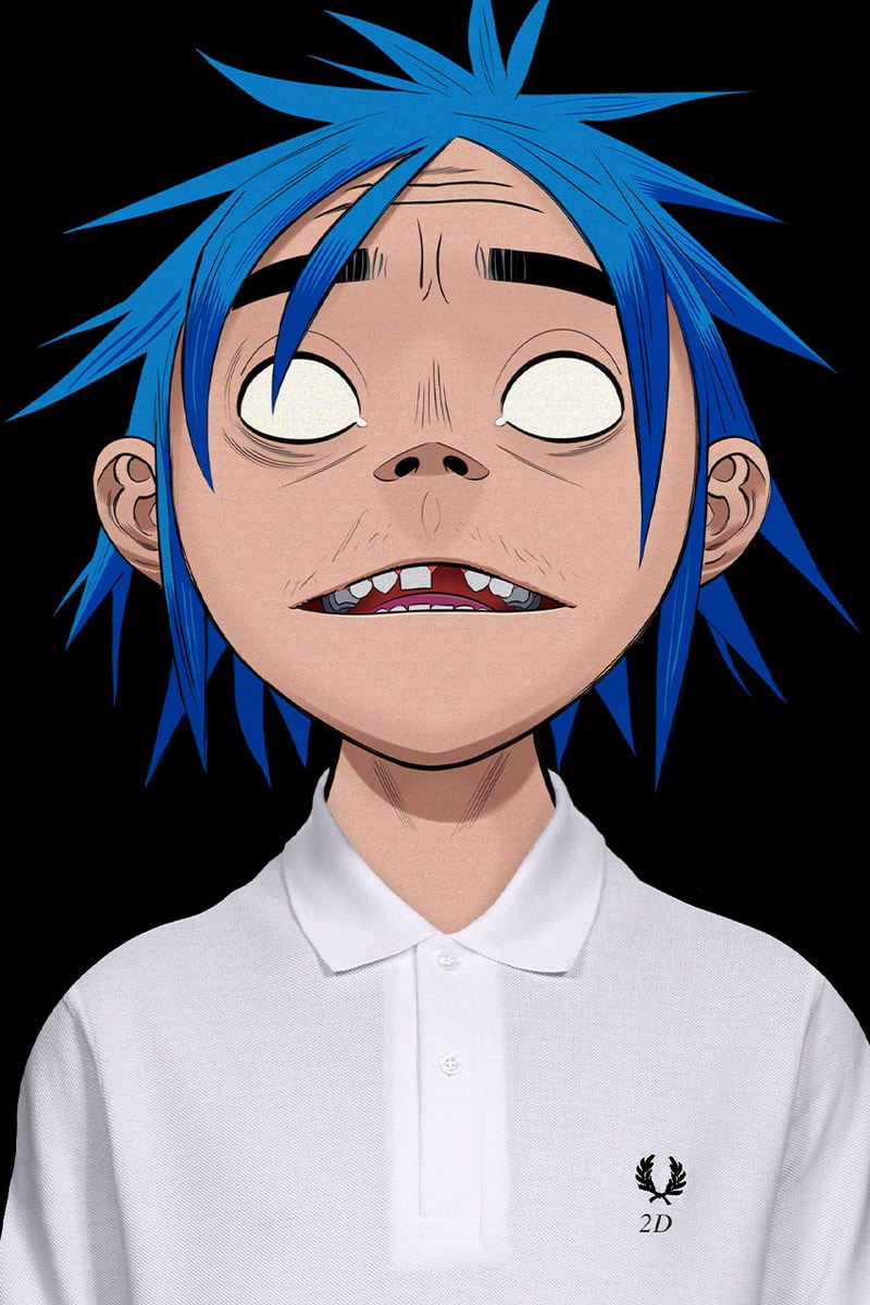 Fred Perry Polo Shirt Gorillaz Campaign Lookbook Damon albarn