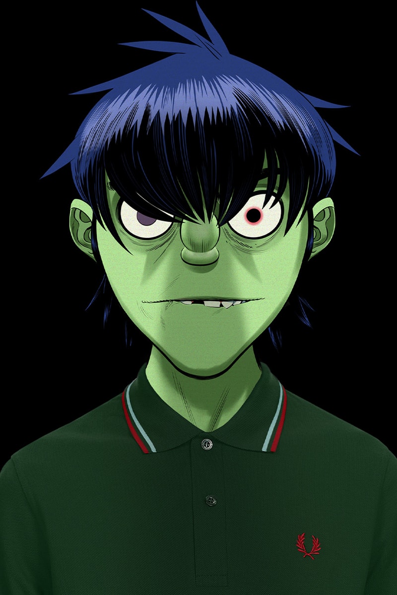 Fred Perry Polo Shirt Gorillaz Campaign Lookbook Damon albarn