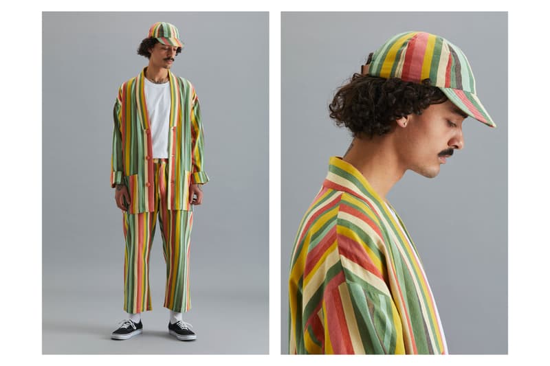 Good Good Good Spring/Summer 2021 Collection Lookbook South African Brand Emerging Designer Sustainability Kenyan Kokoi Fabric Deadstock Stripes Vertical Horizontal