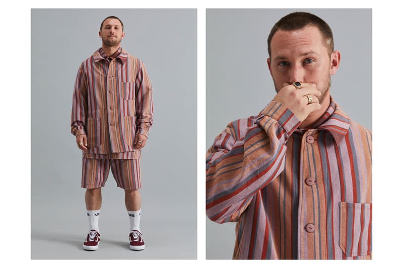 Good Good Good Spring/Summer 2021 Collection Lookbook South African Brand Emerging Designer Sustainability Kenyan Kokoi Fabric Deadstock Stripes Vertical Horizontal 