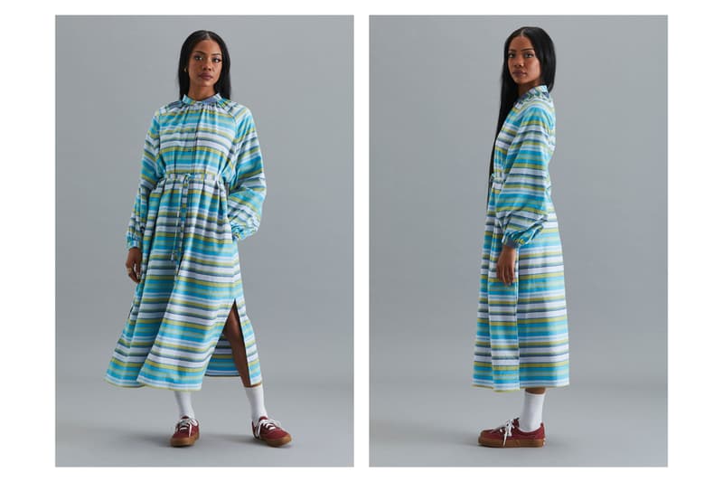 Good Good Good Spring/Summer 2021 Collection Lookbook South African Brand Emerging Designer Sustainability Kenyan Kokoi Fabric Deadstock Stripes Vertical Horizontal
