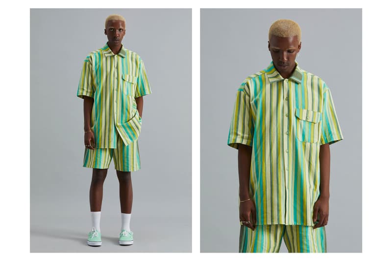 Good Good Good Spring/Summer 2021 Collection Lookbook South African Brand Emerging Designer Sustainability Kenyan Kokoi Fabric Deadstock Stripes Vertical Horizontal