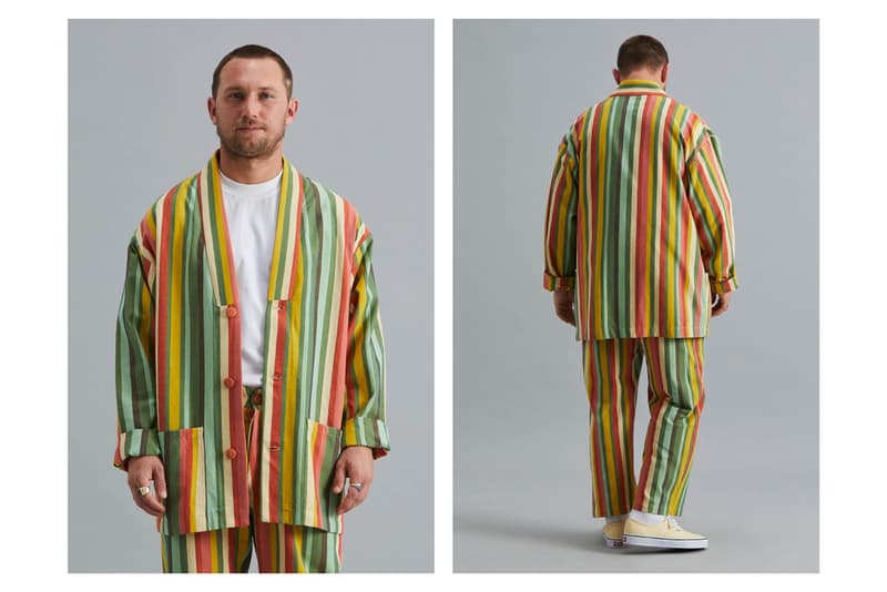 Good Good Good Spring/Summer 2021 Collection Lookbook South African Brand Emerging Designer Sustainability Kenyan Kokoi Fabric Deadstock Stripes Vertical Horizontal 