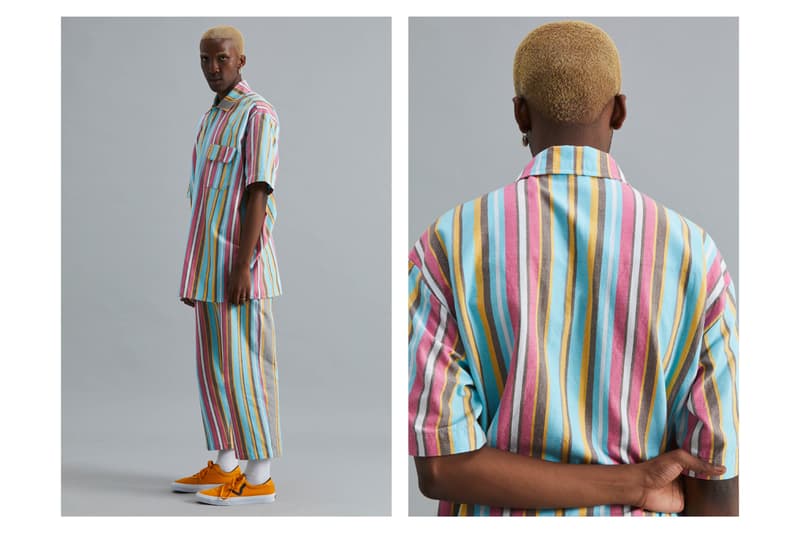 Good Good Good Spring/Summer 2021 Collection Lookbook South African Brand Emerging Designer Sustainability Kenyan Kokoi Fabric Deadstock Stripes Vertical Horizontal