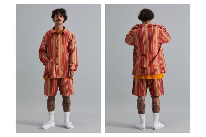 Good Good Good Spring/Summer 2021 Collection Lookbook South African Brand Emerging Designer Sustainability Kenyan Kokoi Fabric Deadstock Stripes Vertical Horizontal