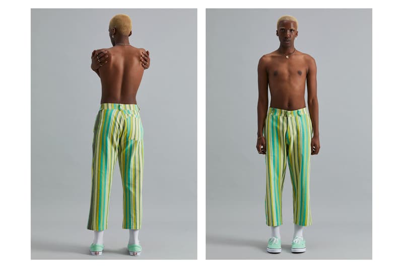 Good Good Good Spring/Summer 2021 Collection Lookbook South African Brand Emerging Designer Sustainability Kenyan Kokoi Fabric Deadstock Stripes Vertical Horizontal