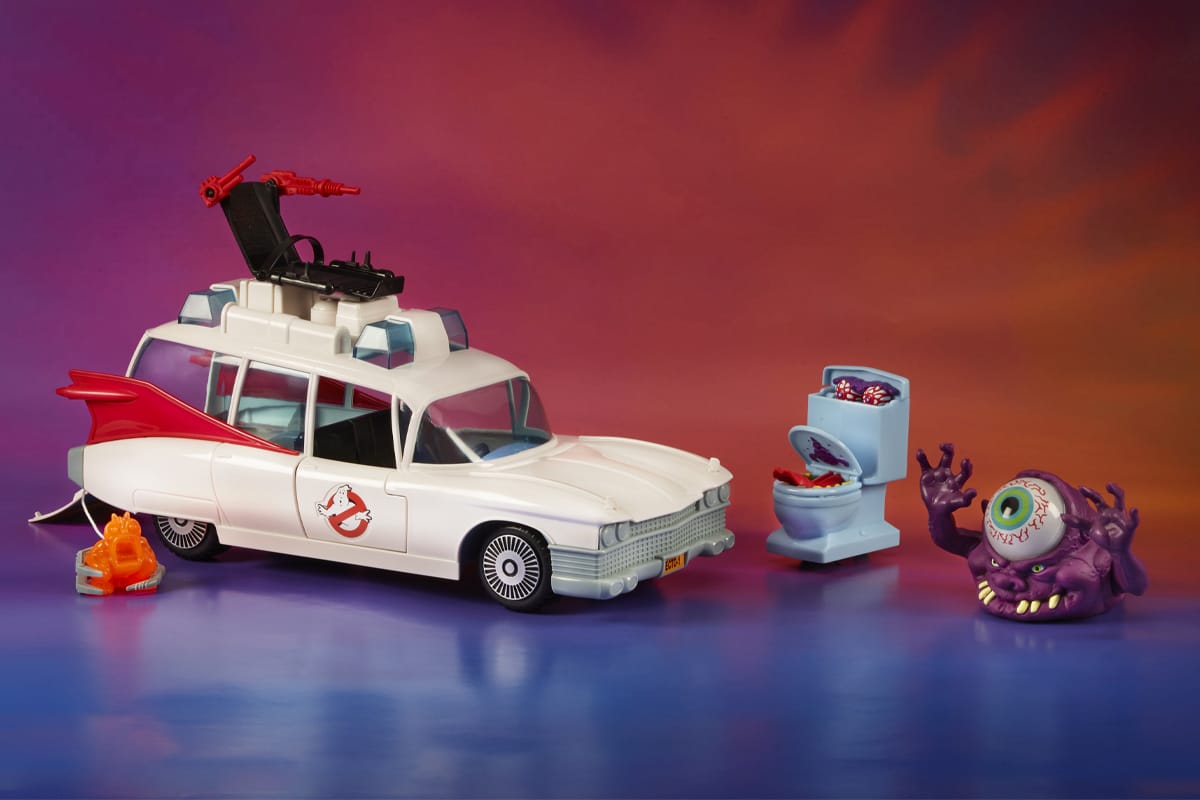 Real Ghostbusters ECTO1 Vehicle REAR Door & Logo Spare Repair Vintage Kenner Toy 