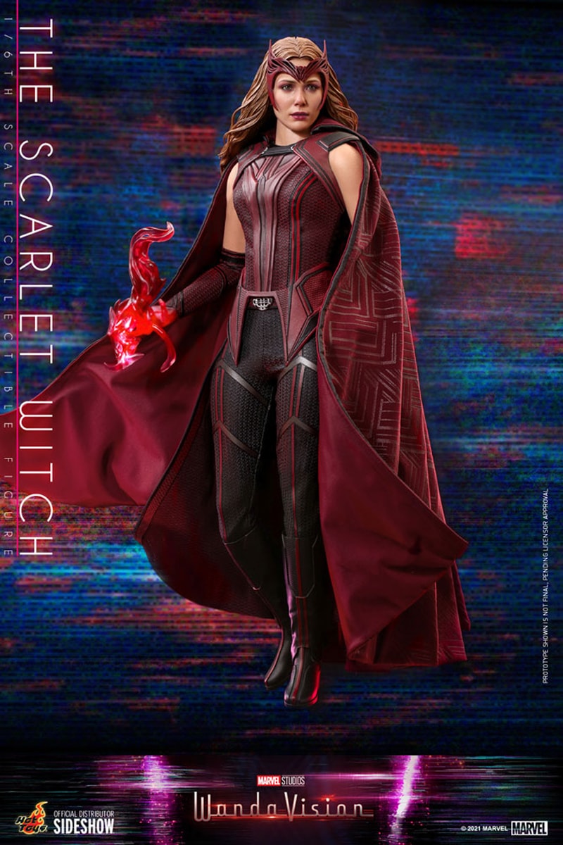 hot toys marvel cinematic universe disney plus wandavision scarlet witch vision 1 6th scale figures models toys collectibles 