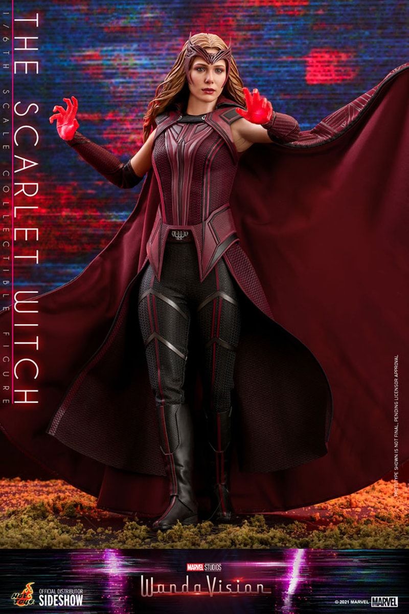 hot toys marvel cinematic universe disney plus wandavision scarlet witch vision 1 6th scale figures models toys collectibles 