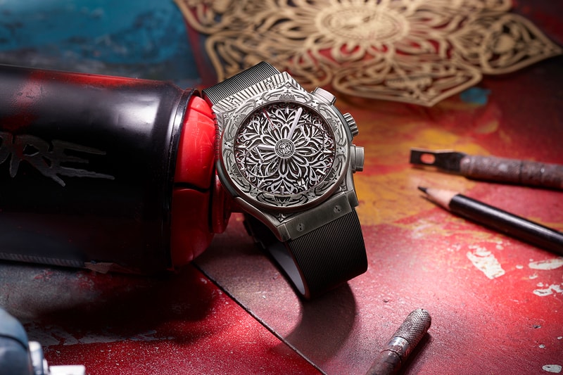 Hublot Produces Engraved Titanium Chronograph Inspired by the Mandala With Artist Shepard Fairey