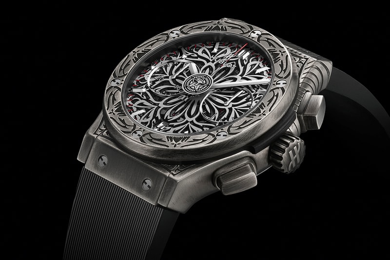 Hublot Produces Engraved Titanium Chronograph Inspired by the Mandala With Artist Shepard Fairey