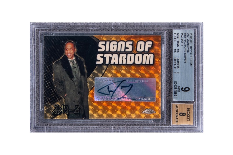 Autographed JAY-Z Trading Card Sells for Over $100,000 USD at Auction