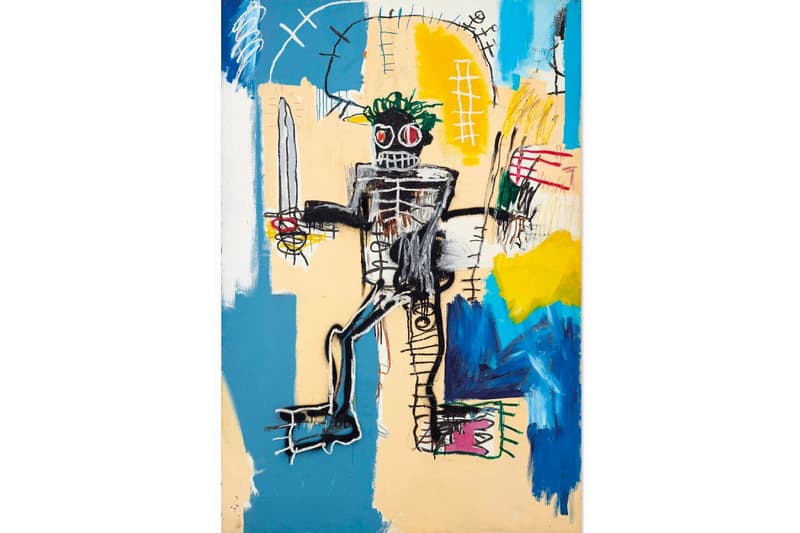 basquiat warrior artwork expensive christies auction 