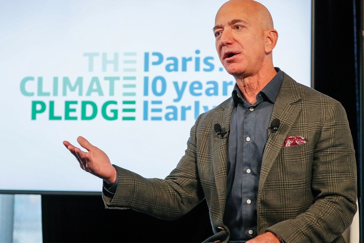 jeff bezos earth climate change environmental fund 10 billion usd appointment ceo president andrew steer 
