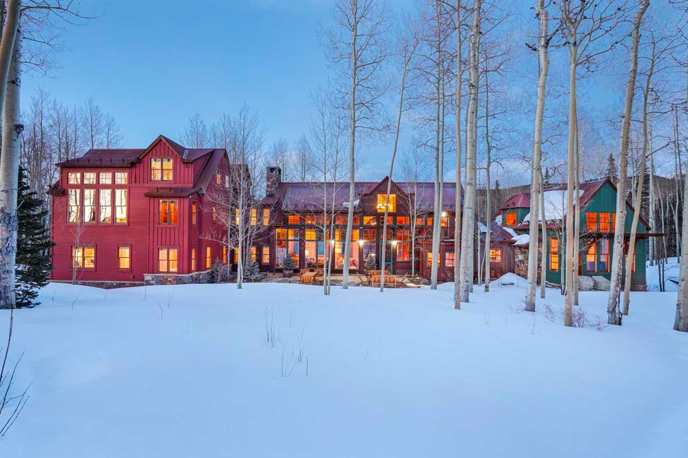 Jerry Seinfeld Colorado Telluride ski house listing comedian celebrity homes ski resort winter housing home Lipkin-Warner architecture 