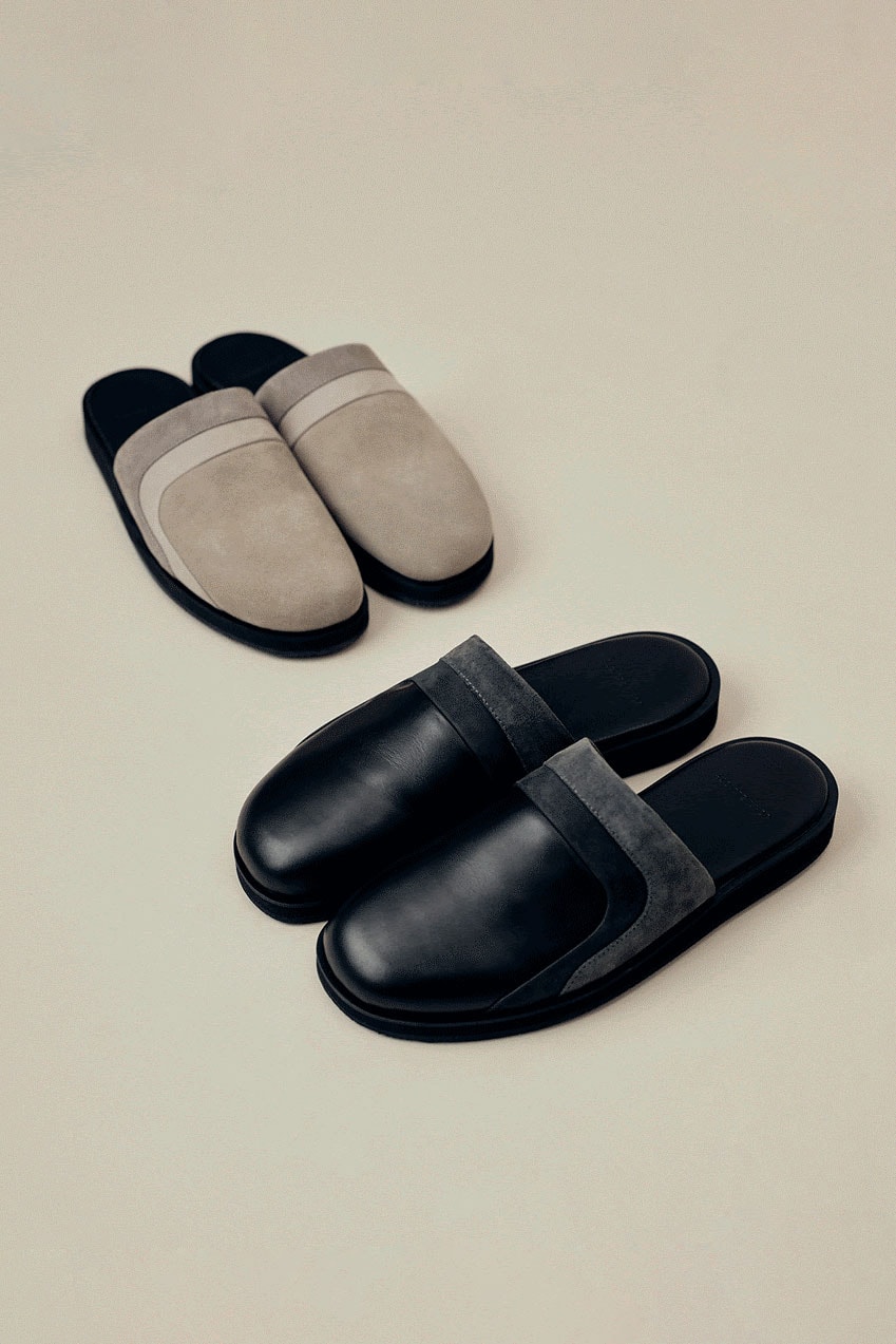 John Elliott Grace Slide Sandal SS21 Footwear release date info buy spring summer 2021 march colorway suede leather beige black italy florence