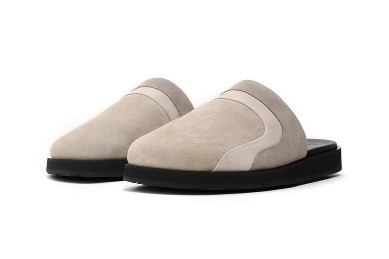 John Elliott Grace Slide Sandal SS21 Footwear release date info buy spring summer 2021 march colorway suede leather beige black italy florence